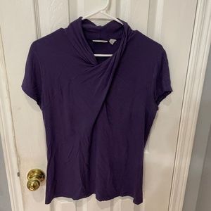 Purple short sleeve top